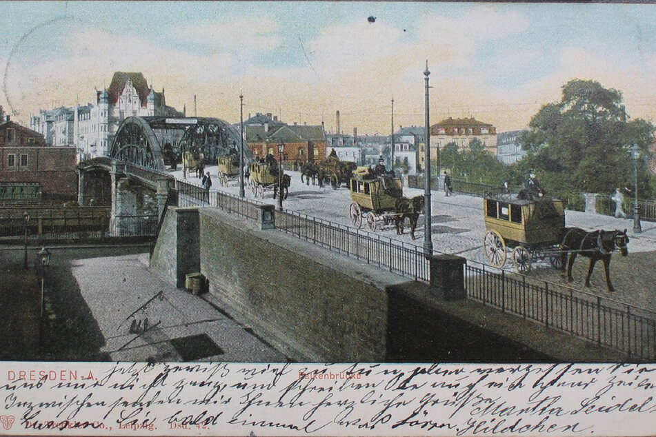 So sah die Falkenbrücke im Jahr 1905 aus.