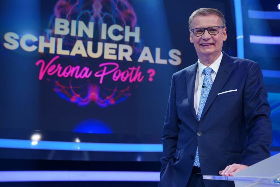 Günther Jauch moderierte die Liveshow "Bin ich schlauer als Verona Pooth?".