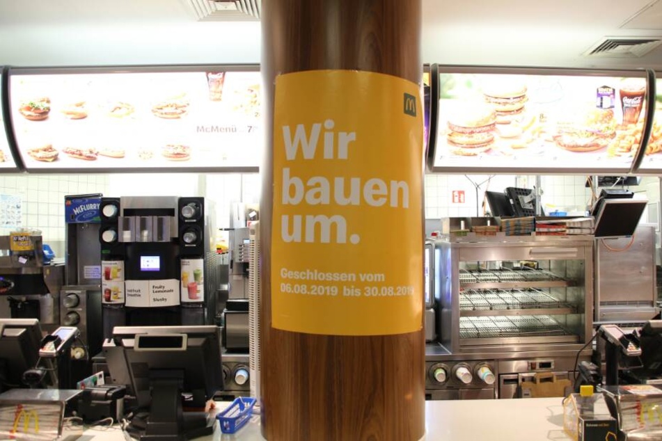 Das McDonald's Restaurant am Bielefelder Jahnplatz wird umgebaut.