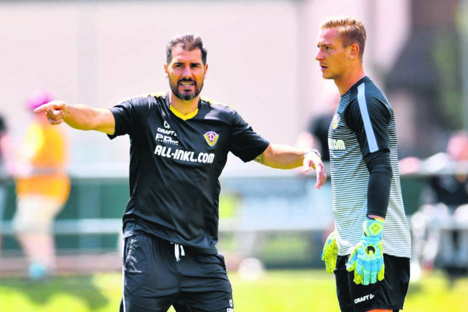 Cristian Fiel (links) lobte seinen Keeper.