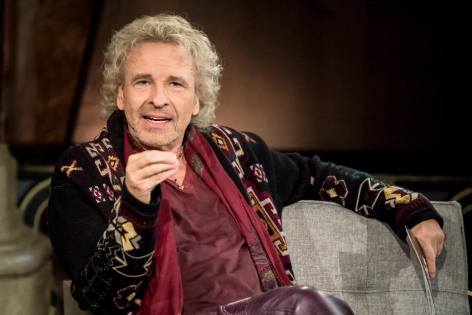 Thomas Gottschalk bei der Aufzeichnung seiner Literatursendung "Gottschalk liest?".