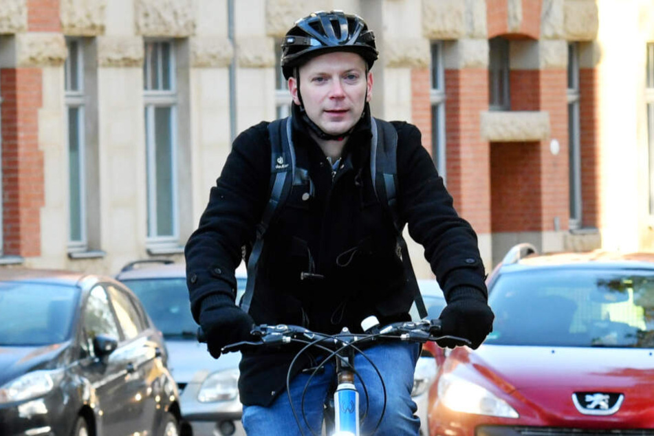 Christoph Blödner (37, FDP) fordert an der Wernerstraße sichere Radwege.