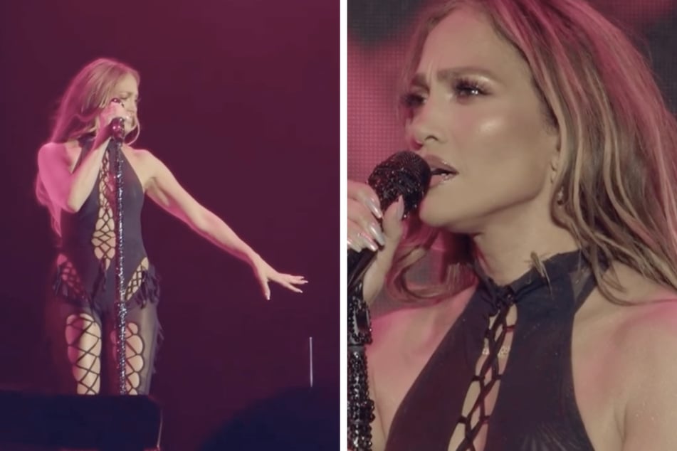 Jennifer Lopez (56) wurde während eines Auftritts von einem Tier überrascht.