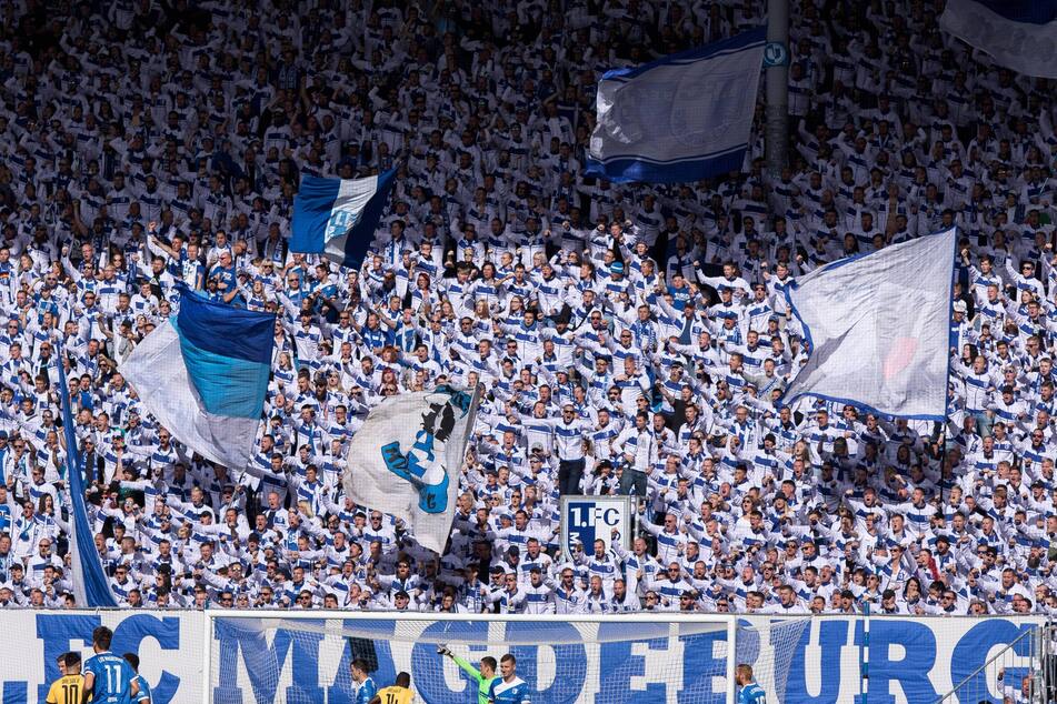 Die Fans des 1. FC Magdeburg fiebern dem Derby gegen Dynamo Dresden entgegen.