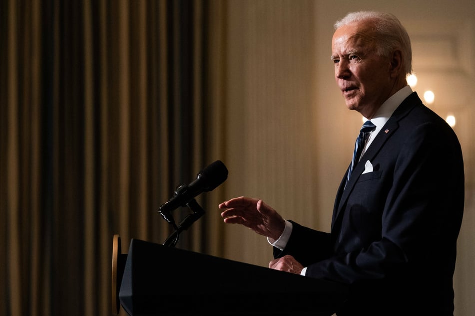 President Joe Biden (78) delivers remarks on his administration's response to the climate crisis.