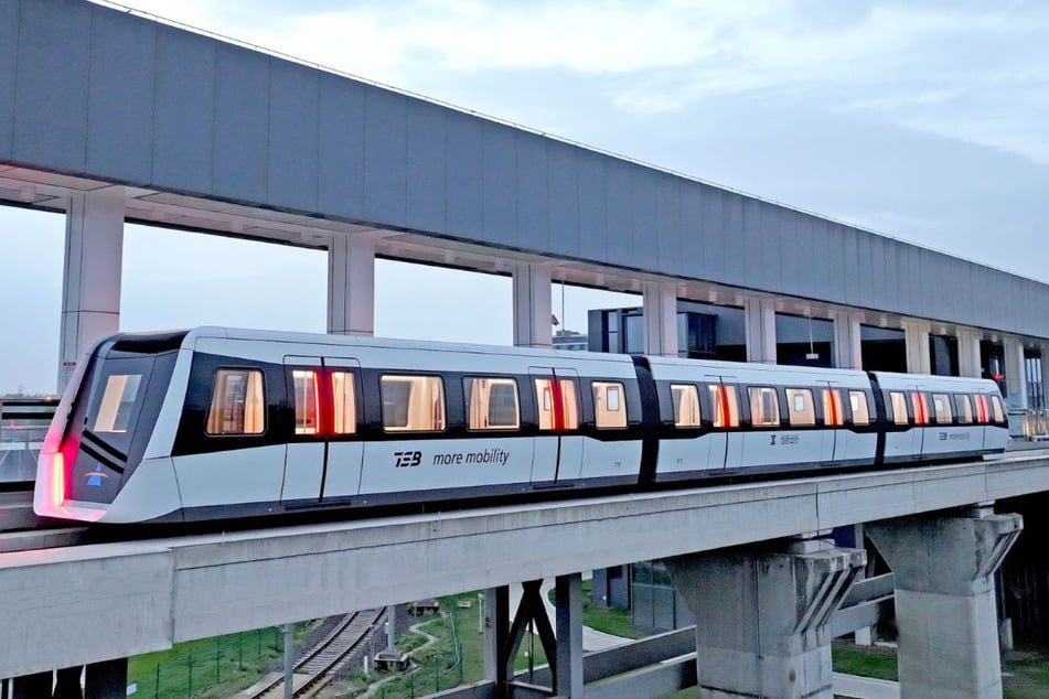 So eine Magnetschwebebahn könnte auch in Hamburg fahren.