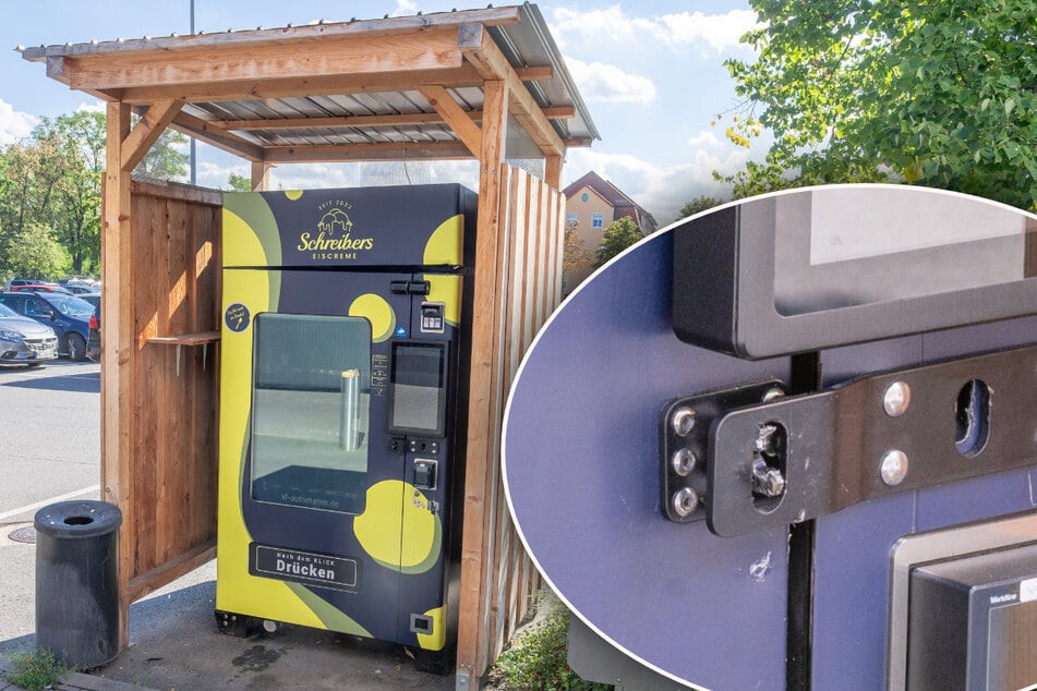 Alles Eis futsch! Automatendiebe kommen mit dem Bolzenschneider