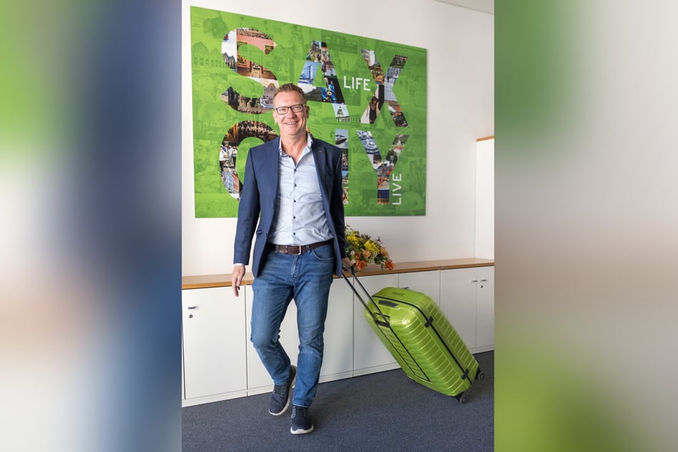 Immer auf dem Sprung: Markus Brömel ist Projektleiter für die Organisation von Messen bei der Wirtschaftsförderung Sachsen.