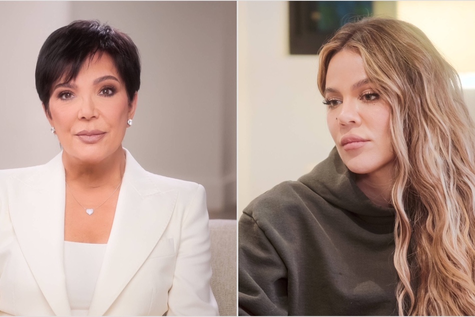 Khloé Kardashian (r.) and Kris Jenner have opposing views on if Tristan Thompson deserves a second chance, which they discussed on The Kardashians.