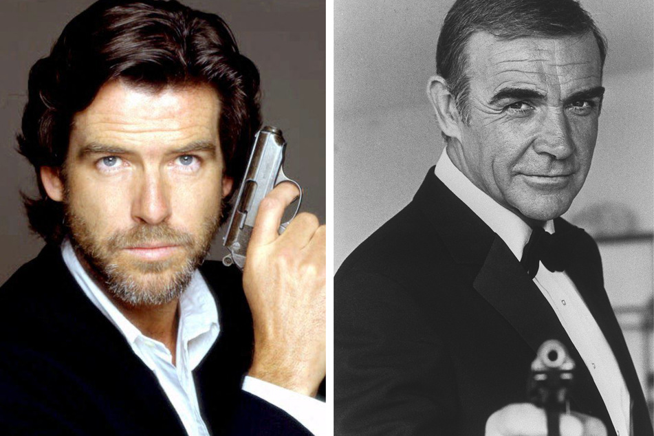 There have been seven actors that have played James Bond on film, including Pierce Brosnan (l.) and Sean Connery.