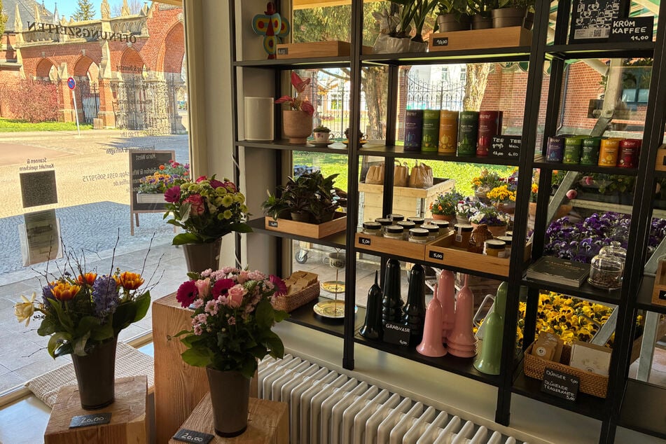 ...Gäste können aber auch Blumensträuße und Pflanzen kaufen.