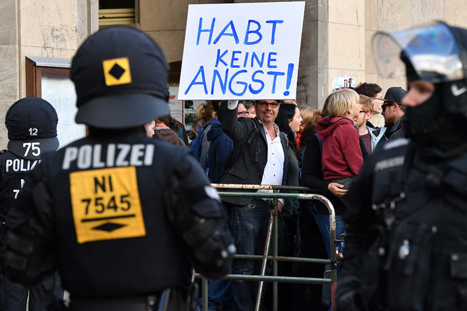 Polizisten aus mehreren Bundesländern waren im Einsatz.