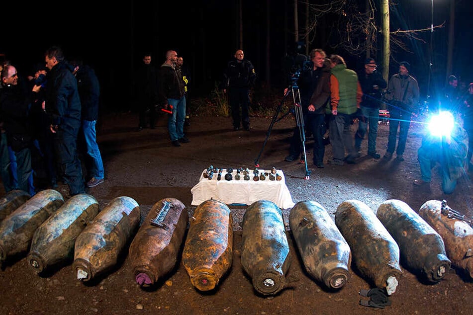 2013 entschärfte das Kampfmittelbeseitigungs-Team in der Dippser Heide elf amerikanische Fliegebomben aus dem Zweiten Weltkrieg.