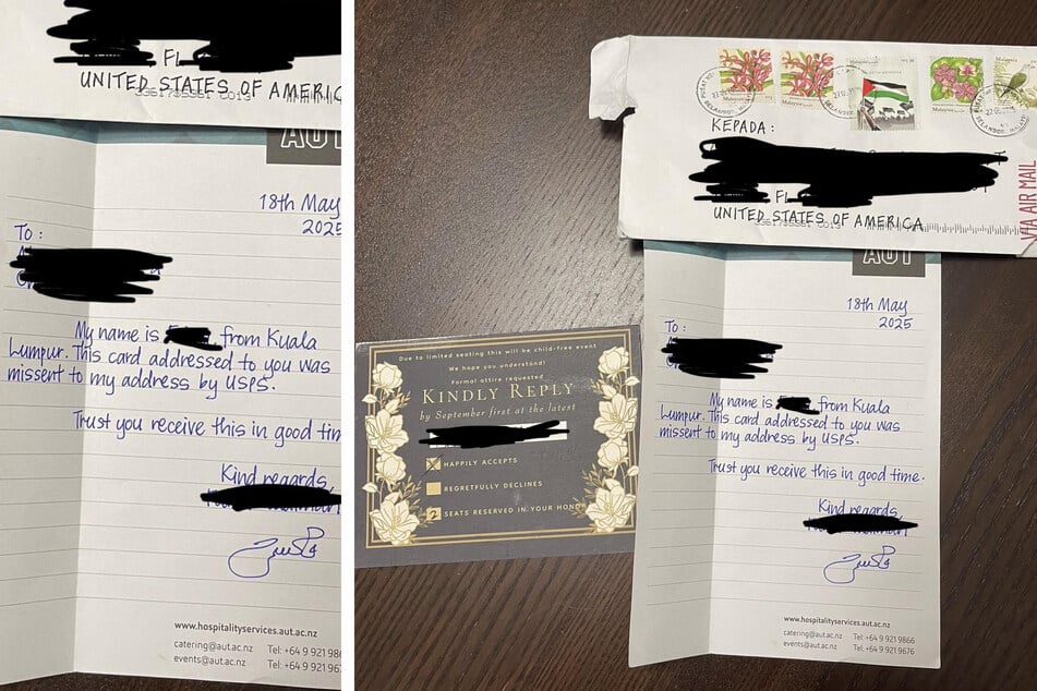 Ein Paar aus Florida hat nach dem Verschicken seiner Hochzeitseinladungen eine unerwartete Antwort aus Kuala Lumpur bekommen.