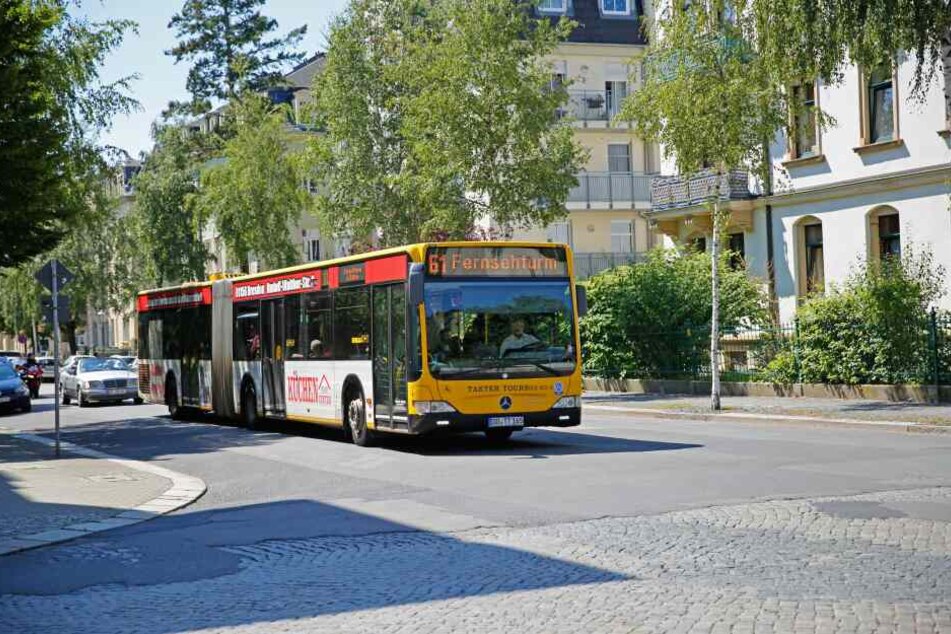 Die Busfahrerin war mit der Linie 61 unterwegs.