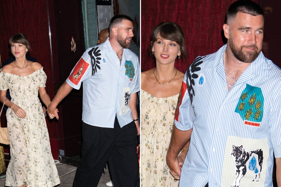 Taylor Swift (l.) and Travis Kelce grabbed dinner in SoHo on Friday ahead of their rumored New York City wedding.