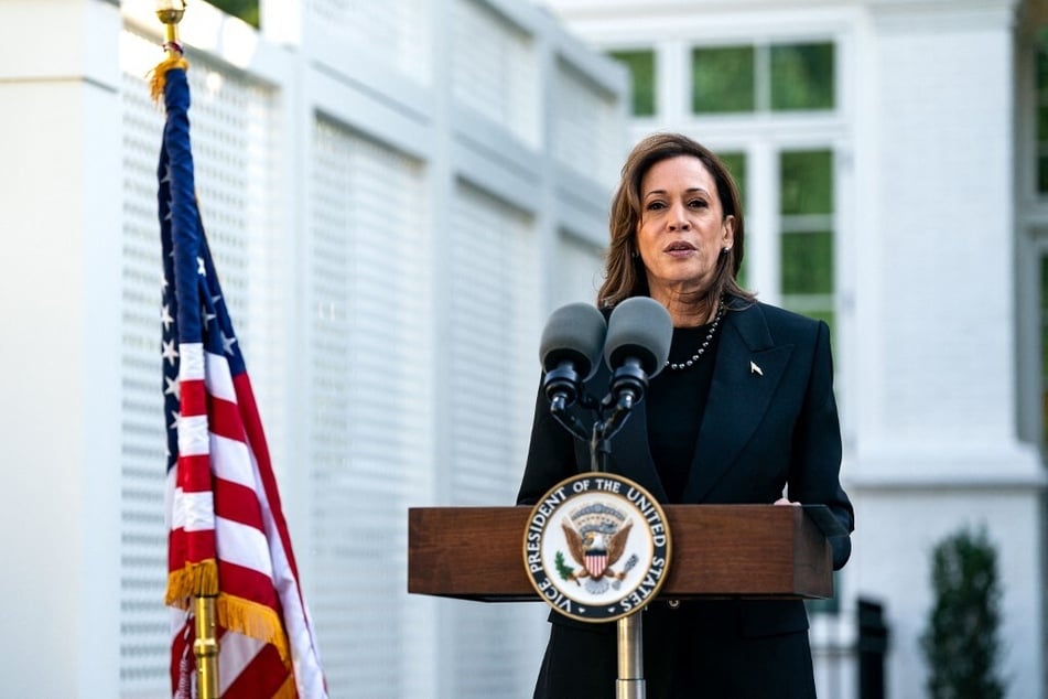 Vice President Kamala Harris slammed Donald Trump following the Covid test allegations.