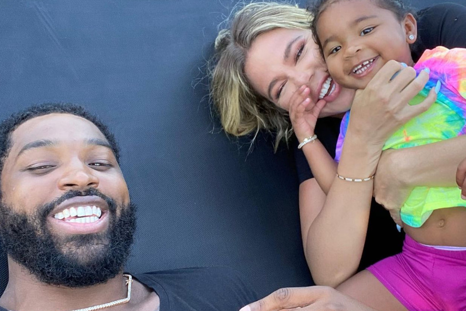 Khloé Kardashian (c) and Tristan Thompson have two kids together.