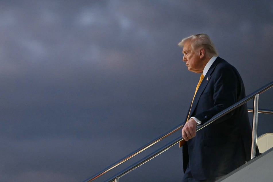 President Donald Trump alights from Air Force One upon arrival at Haneda Airport in Tokyo, Japan, on October 27, 2025.