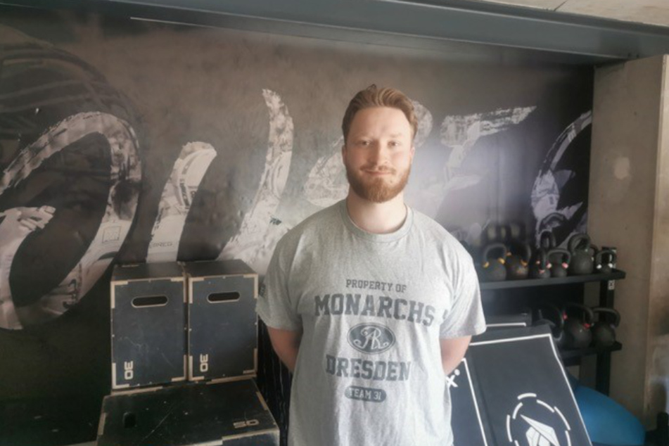 Schon im Monarchs-T-Shirt unterwegs: Hugo Dyrendahl (24) schließt sich den Dresdner Footballern an.
