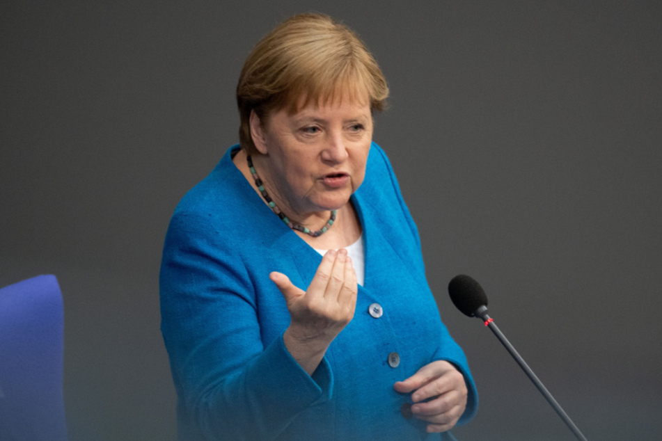 Angela Merkel (66, CDU) gab ein letztes Mal als Bundeskanzlerin eine Regierungserklärung im Bundestag.
