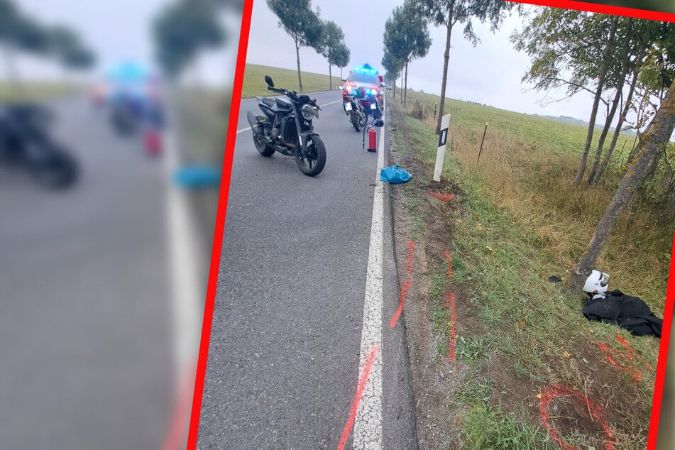 Schwerer Unfall im Harz: Motorradfahrer kracht gegen Baum