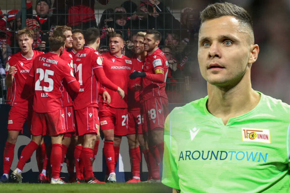 Durch das Pokalspiel in Verl ist Union-Keeper Rafal Gikiewicz angeschlagen. (Bildmontage)