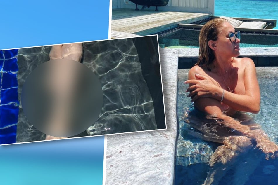 Carmen Geiss: Carmen Geiss teilt Nacktfoto aus dem Pool: Fans lachen über kleines Detail