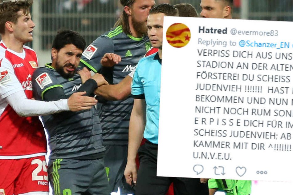 Der israelische Fußballspieler Almog Cohen (zweiter v.l.) erhielt im Spiel gegen Union Berlin eine rote Karte. Danach wurde er von einem Fan antisemitisch beleidigt.
