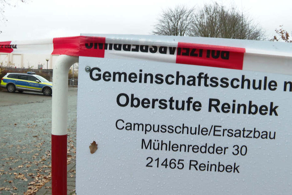 Das Schulgelände wurde am Donnerstag weiträumig abgesperrt.