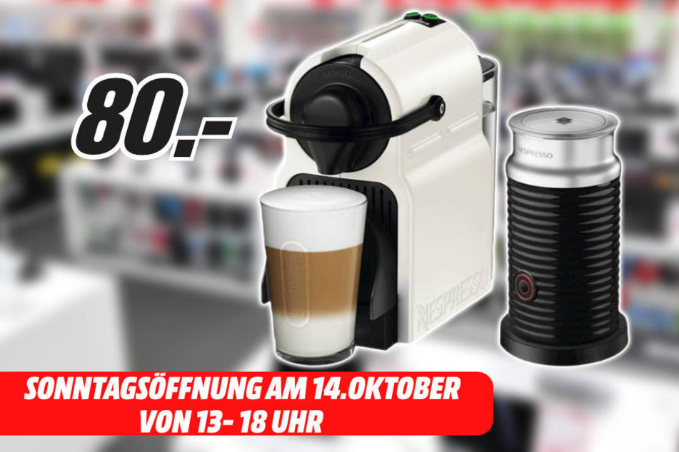 Nespresso Kapselmaschine für 49 € bei MediaMarkt + 60 € Guthaben!