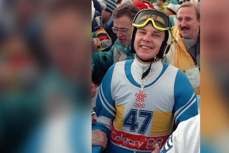Matti Nykänen 1988 bei den Olympischen Spielen in Calgary.