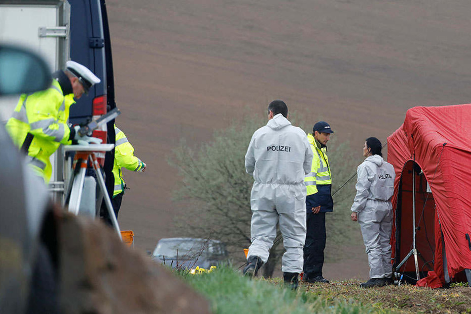Auf diesem Feld fand man frühmorgens die Leiche des Chemnitzer Familienvaters.