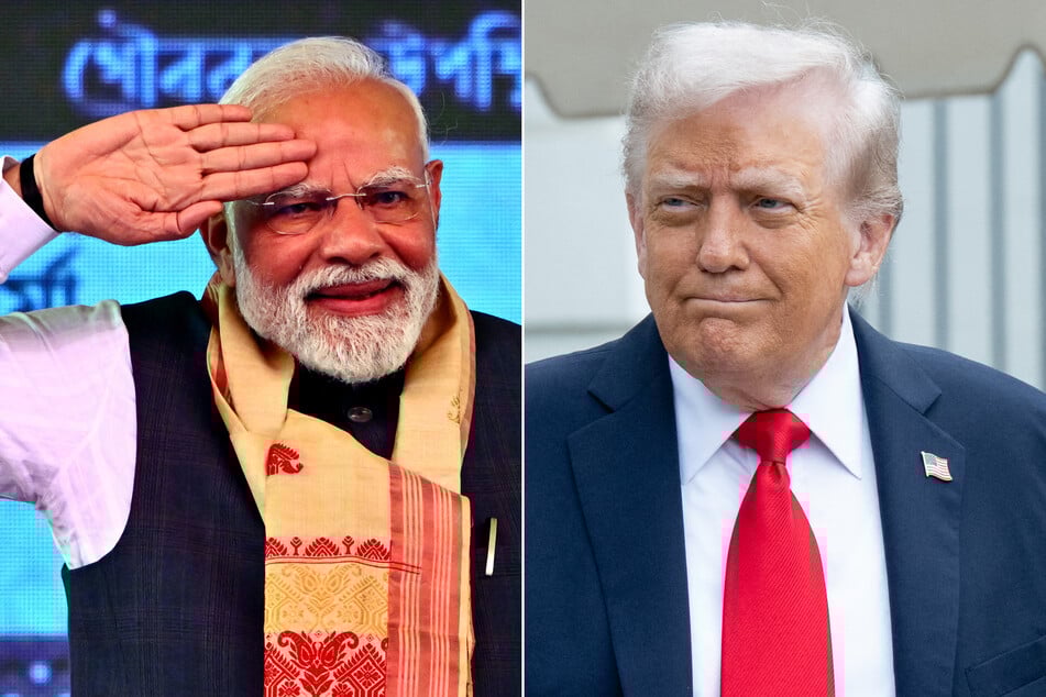 President Donald Trump (r.) wished Indian Prime Minister Narendra Modi a happy birthday on Friday.