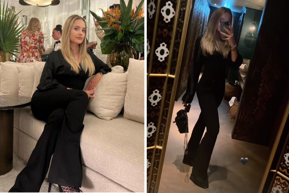 Davina Geiss (19) zeigte sich auf Instagram jüngst in einer eleganten schwarzen Abendgarderobe.