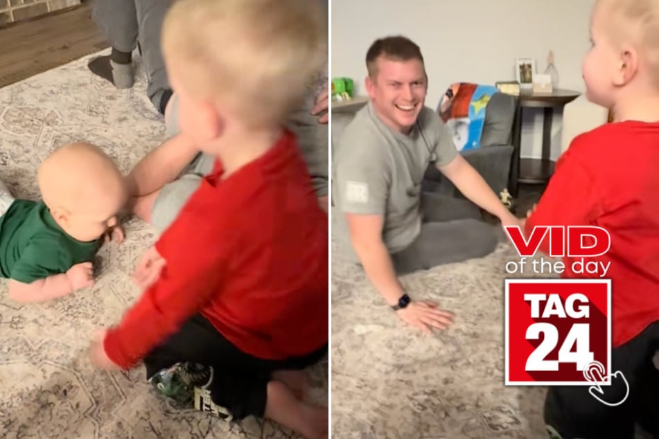 viral videos: Viral Video of the Day for January 30, 2025: Toddler's stinky sneak attack gets TikTok laughing!