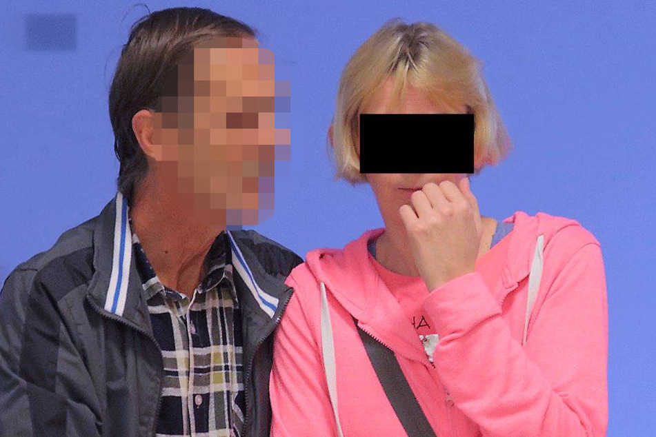 Annett P. (42, r.) gestern am Dresdner Amtsgericht.