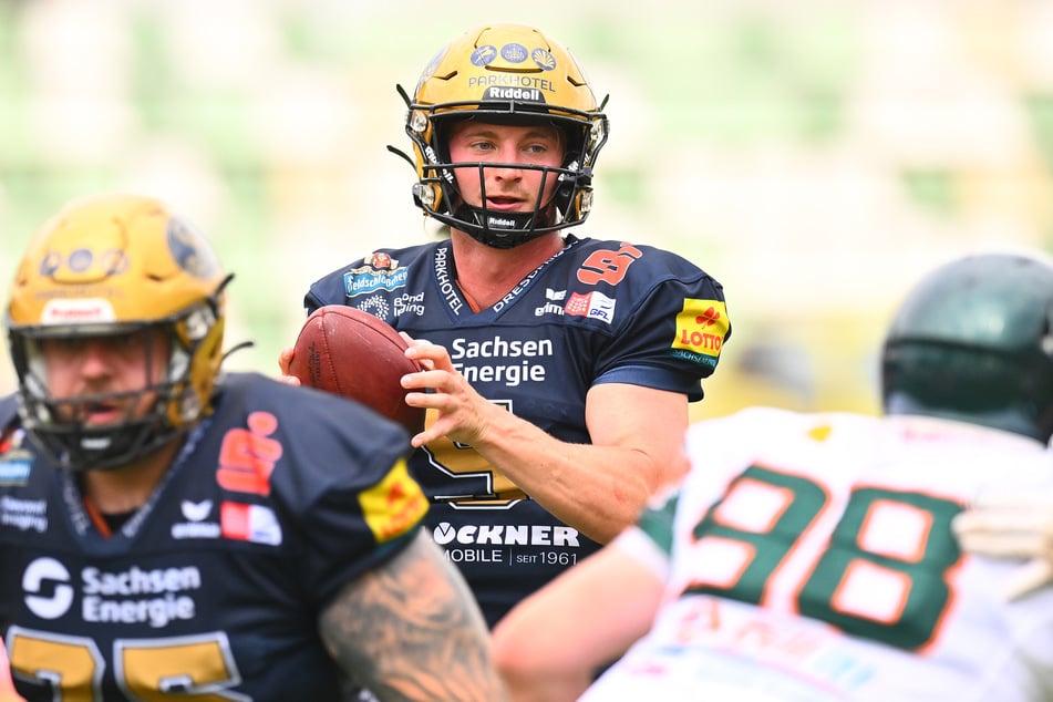 Wie gefestigt ist die Offense um Rocky Lombardi (27)? Das Spiel in Potsdam wird es zeigen.