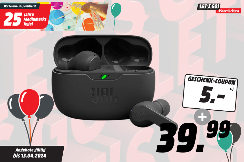 JBL-Kopfhörer für 39,99 Euro + 5-Euro-Coupon.