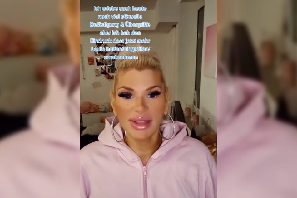 TikTok-Influencerin Miss Colleen Jordan richtete sich mit einem sehr emotionalen Appell an die Öffentlichkeit: "Ich bin eine Frau! Ich bin kein Sex-Objekt! Ich habe Gefühle und Rechte!"