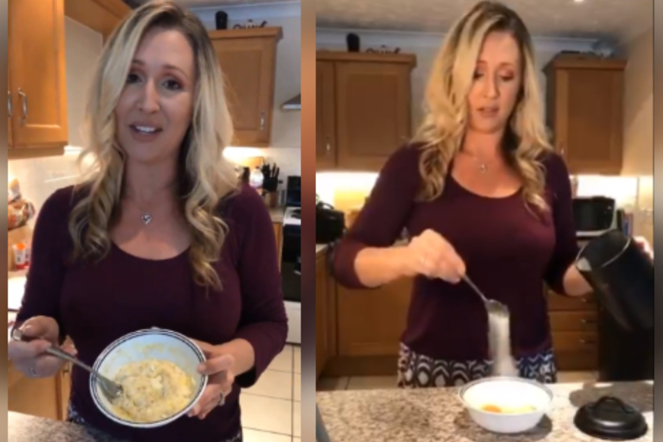 TikTok-Nutzerin "jchelle36" kocht britisches Essen, macht dabei jedoch einen Fehler nach dem anderen.