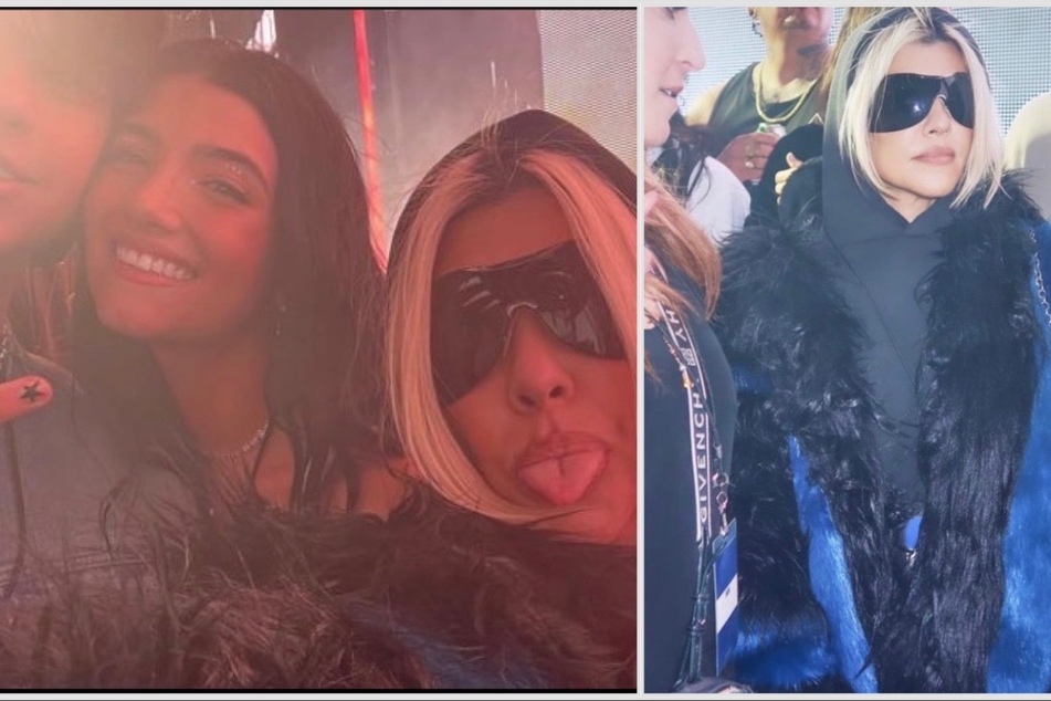 Kourtney Kardashian (r) was a '90s dream during weekend one of Coachella and has dished on her festival secrets and must-haves!
