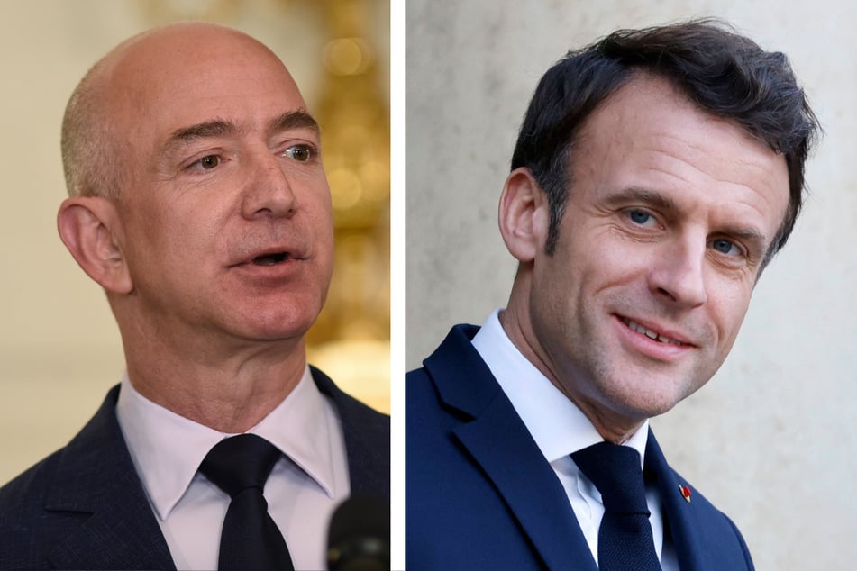 Amazon-Boss in Ehrenlegion aufgenommen: Macron löst heftige Kritik aus