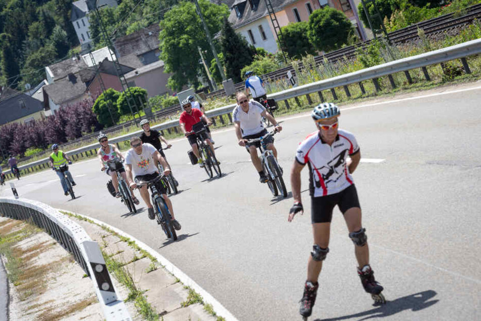 Bereits zum 26. Mal haben Radfahrer und Skater auf 120 Kilometern Strecke freie Fahrt.