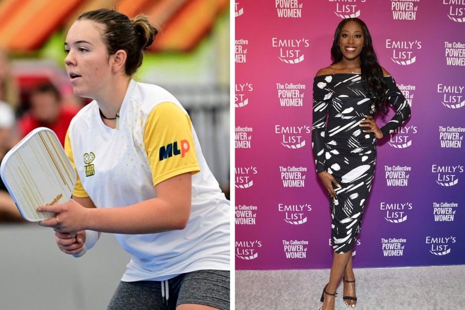 On Wednesday WNBA star Chiney Ogwumike (r.) co-launched the Women’s International Pickleball Association (WIPA) to highlight and uplift women players in the sport.