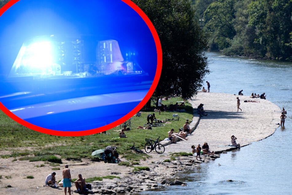 Eine Party an der Isar rief die Polizei auf den Plan. (Symbolbild)