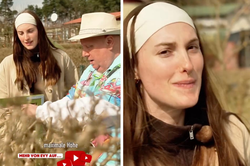 Mit Kleingärtnerin Evy (31) entbrannte eine Diskussion über die Heckenhöhe.