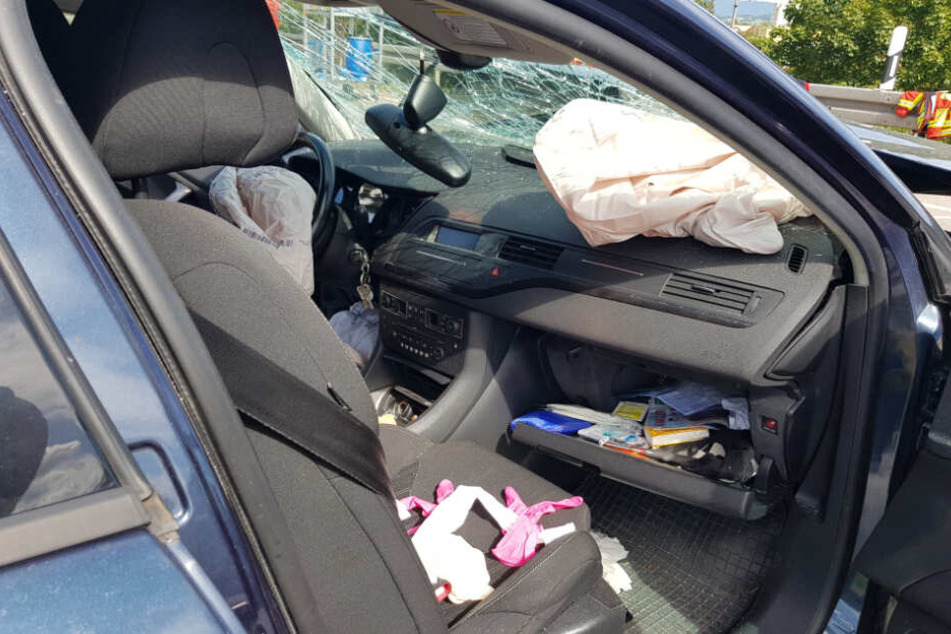 Völlige Verwüstung im Citroen.