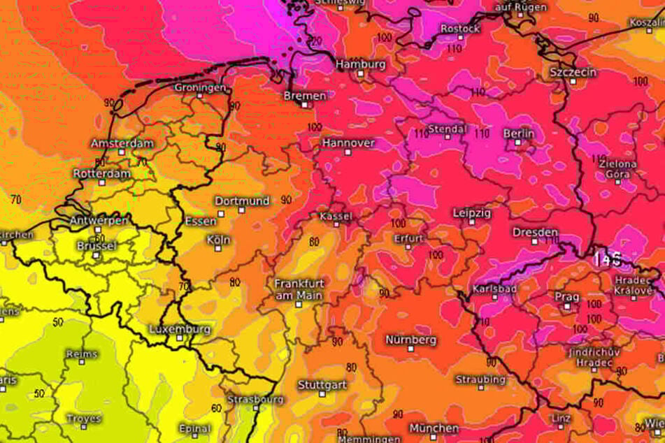 Nach einer aktuellen Prognose muss am Wochenende mit einem heftigen Herbststurm gerechnet werden.
