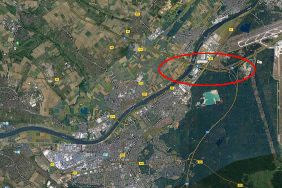 Der Unfall passierte auf der Autobahn 3 bei Raunheim.